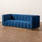 Baxton Studio Loreto Navy Blue Velvet Upholstered Brushed Gold Finished Sofa 157-8864 - alternate 7